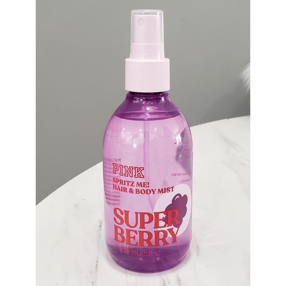 VICTORIA'S SECRET‎ PINK SUPER BERRY WOMEN HAIR & BODY MIST 8 FL OZ  NEW